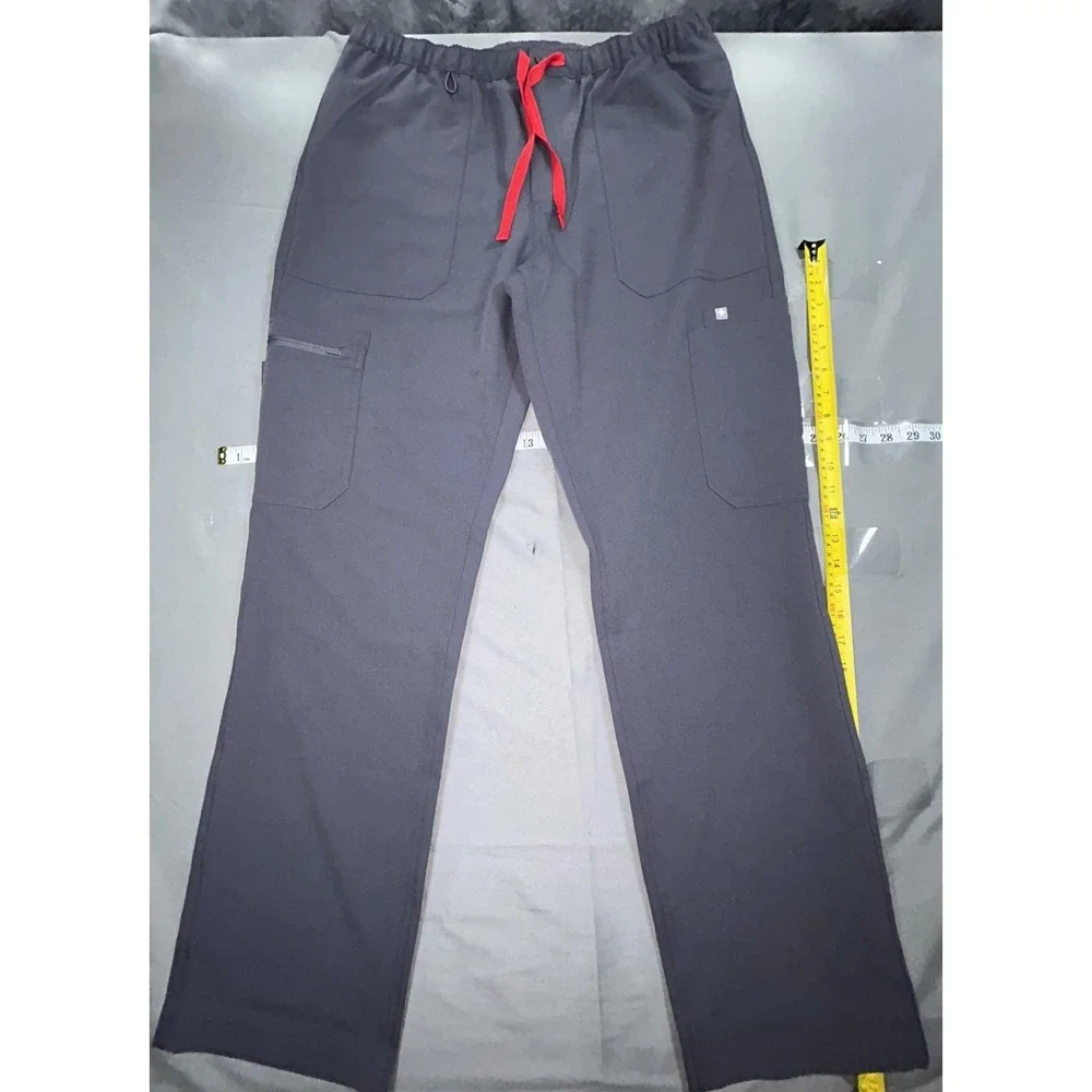 FIGS Pants Mens L Gray Cairo Cargo Stretch Scrub Technical Collection Medical